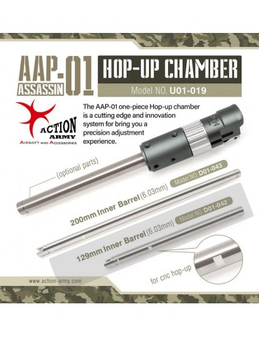 Action Army AAP-01 Silver Streak 6.03mm x 129mm Precision Tight Bore Inner Barrel