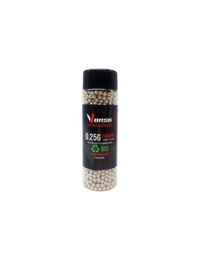 Vorsk 0.25g BIO BBs 2000rnd Bottle