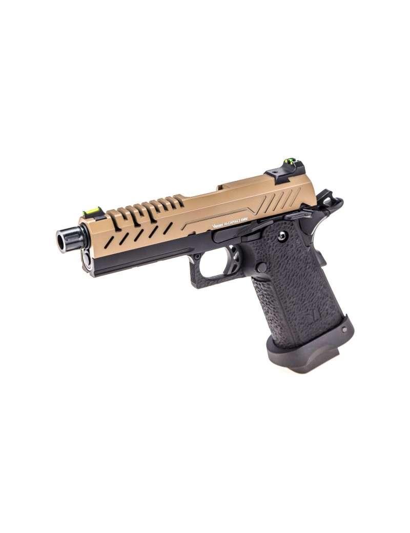 Vorsk Hi Capa Gbb Airsoft Pistol Black With Tan Slide