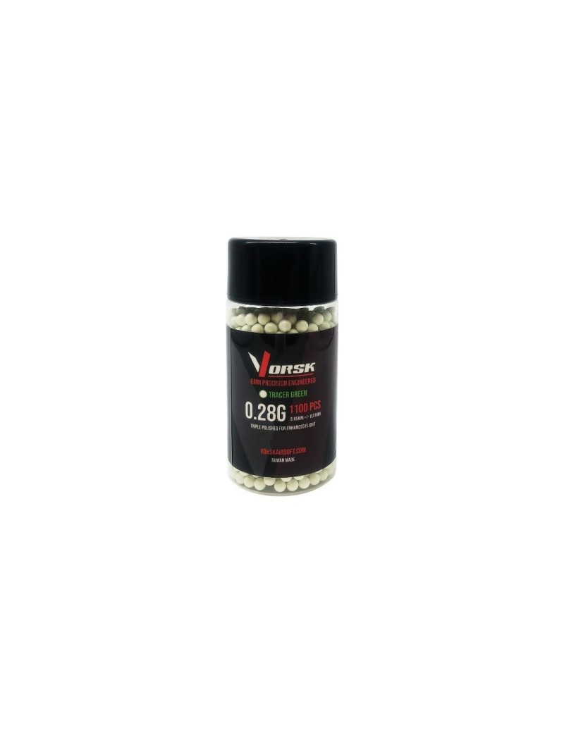 Vorsk Tracer Green 0.28g BBs 1100rnd Bottle