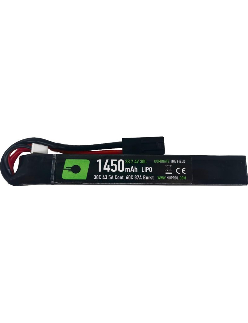 Nuprol Power 7.4v 1450mAh 30C Stick Battery