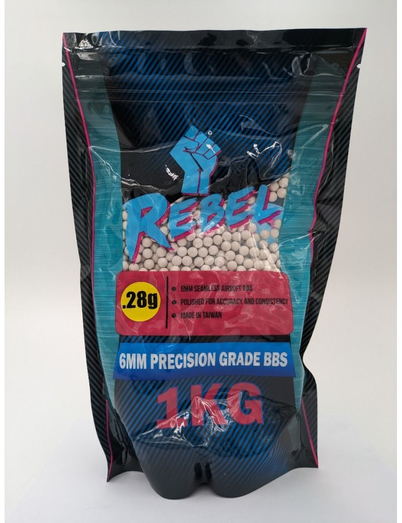 Rebel Precision 0.28g 6mm Airsoft BBs x 1Kg Bag