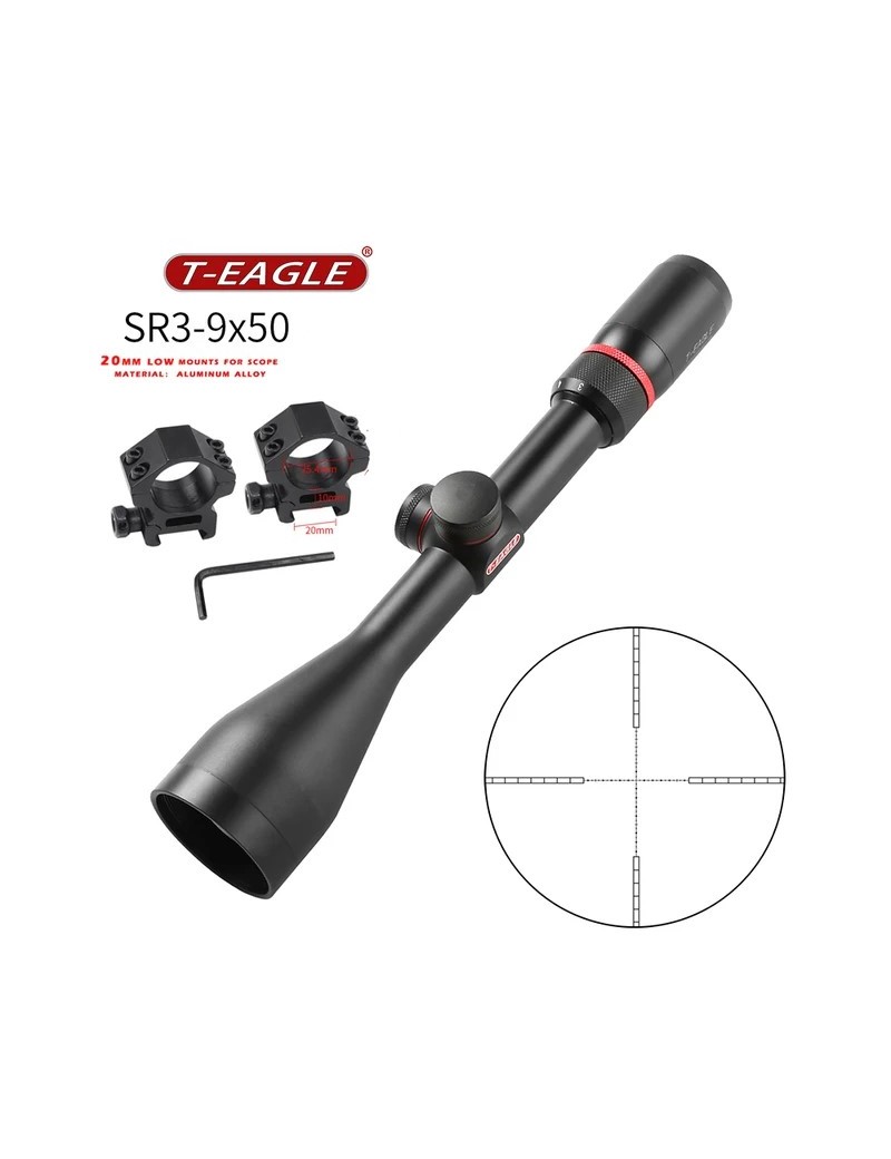 T-Eagle SR 3-9x50 WAHK Sniper Scope