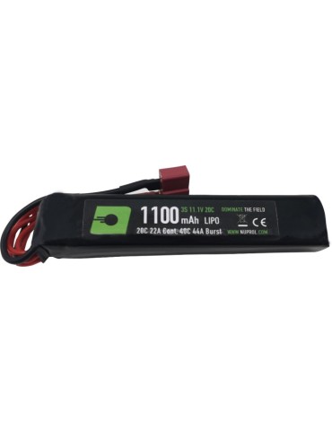 Nuprol 11.1v 1100mAh 20C Lipo Stick Battery - Deans