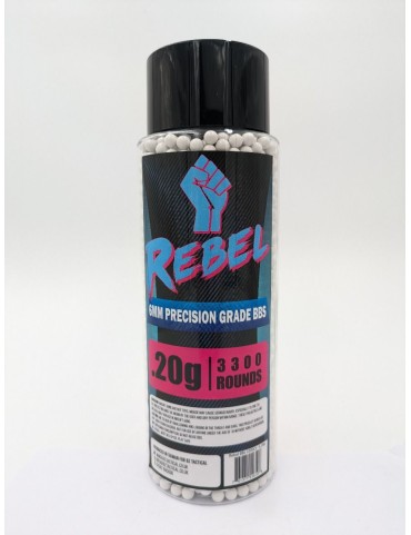 Rebel Precision 6mm BBs 3300ct Bottle - 0.20g