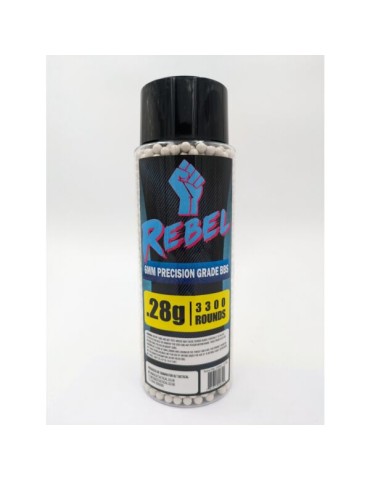 Rebel Precision 6mm BBs 3300ct Bottle - 0.28g