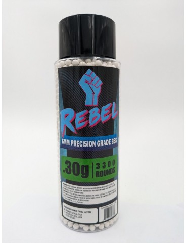 Rebel Precision 6mm BBs 3300ct Bottle - 0.30g