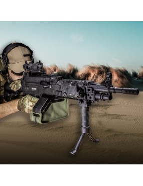 Rossi Thunder MK46 AEG LMG Support Rifle with ETU - Black