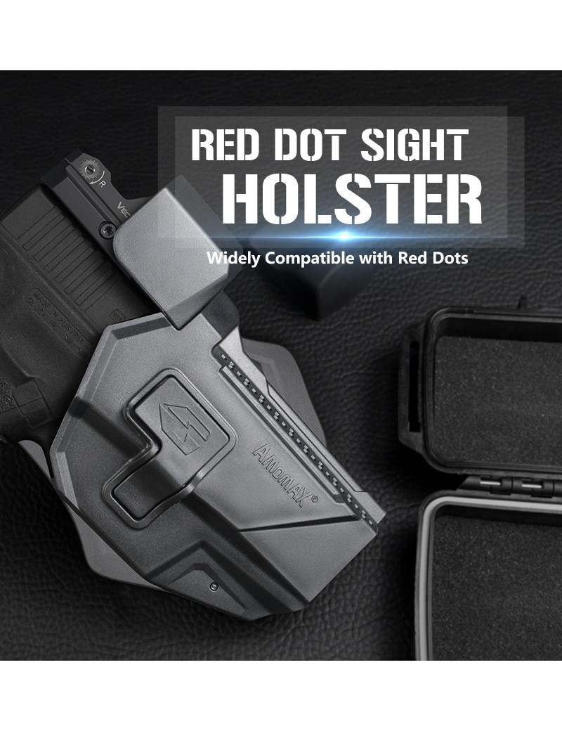 Amomax Tactical Glock Holster with RDS - Black