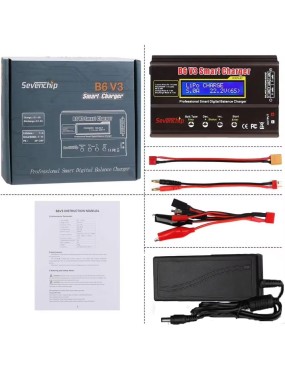 iMax B6 V3 80W 60A Balance Charger with 15V 6A UK Mains Adapter