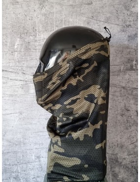 Delta Mike MK3 Airsoft Face Protection Snood - Multicam Black