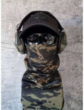 Delta Mike MK3 Mini Airsoft Face Protection Snood - Multicam Black