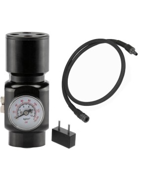 OXYGEN GEN2 HPA Regulator with Balystik Deluxe Line 100cm - Black