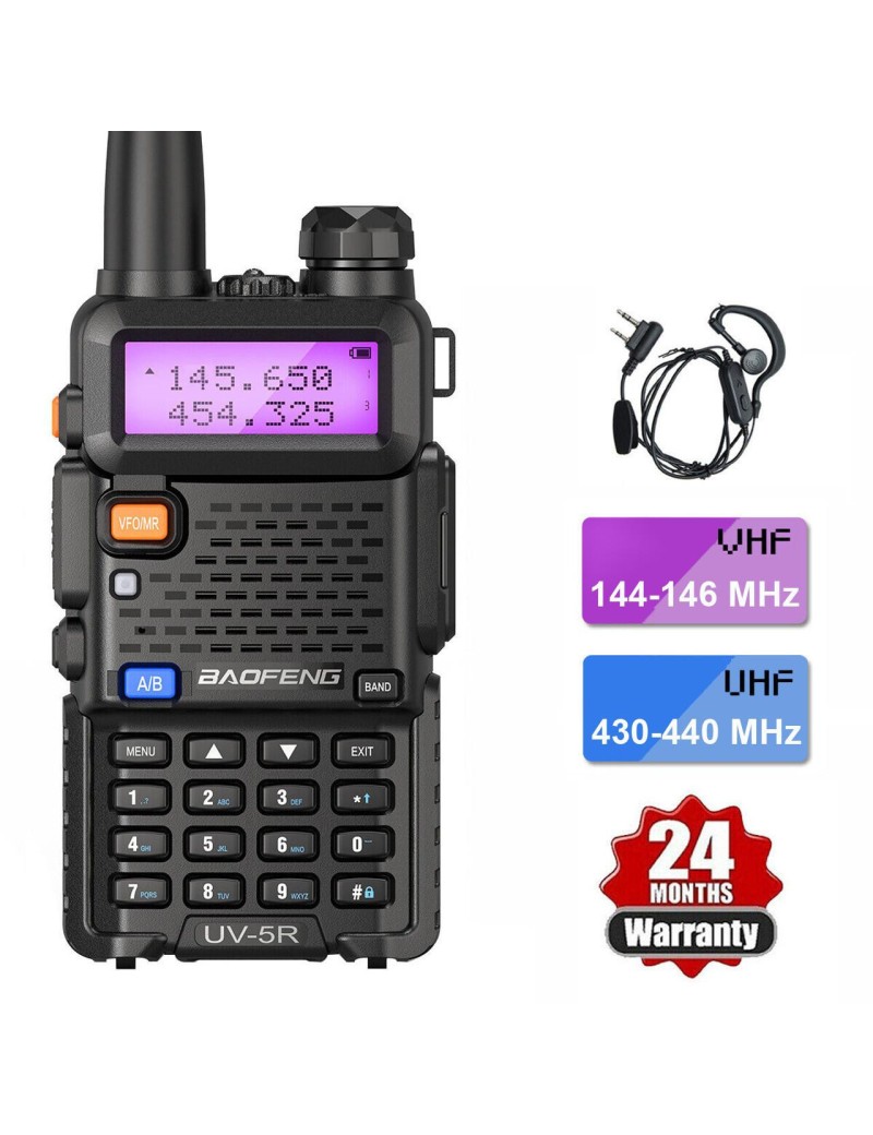 Baofeng UV-5R UHF/VHF Dual Band Transceiver 2 Way Radio