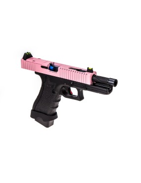 Vorsk EU18 Tactical Two Tone Black/Pink GBB Pistol