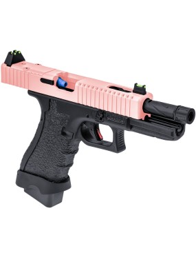 Vorsk EU17 Tactical Two Tone Black/Pink GBB Pistol