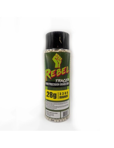 Rebel Precision 6mm Tracer BBs 3300ct Bottle - 0.28g