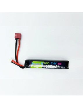 Rebel Precision 7.4v 1550mAh 20C LiPo Stick Battery - Deans