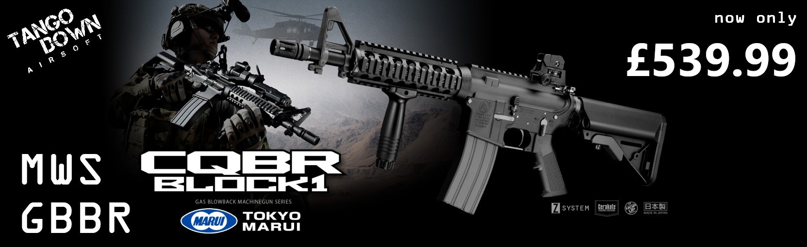 Tokyo Marui MWS CQB-R Gas Blowback Rifle from Tango Down Airsoft